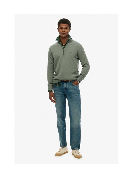 Superdry - Essentials Half Zip -neule - J7R LILY PAD GREEN MARL | Stockmann - photo 2