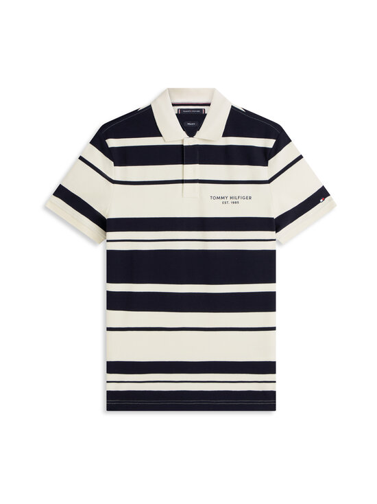 Tommy Hilfiger - Pique Multi Stripe polo krekls - 0A5 IVORY PETAL / DESERT SKY | Stockmann - photo 1