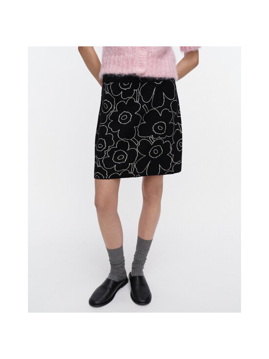 Marimekko - Vapaus Piirto Unikko -neulehame - 991 BLACK, OFF WHITE | Stockmann - photo 6