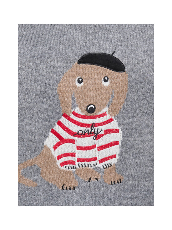 KIDS ONLY - KogTeddy adīts džemperis - MEDIUM GREY MELANGE DETAIL:DACHSHUND | Stockmann - photo 3