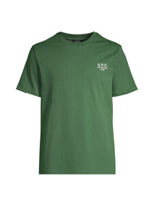 A.P.C - Jersey Standard Rue Madame t-paita - VERT FONCE/BLANC | Stockmann