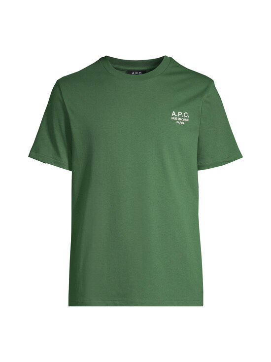 A.P.C - Jersey Standard Rue Madame t-paita - VERT FONCE/BLANC | Stockmann - photo 1