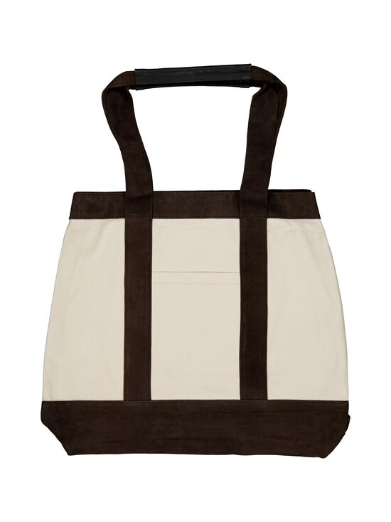 Lexington - Contrast Suede Canvas Shopper -laukku - 246 DARK BROWN | Stockmann - photo 2