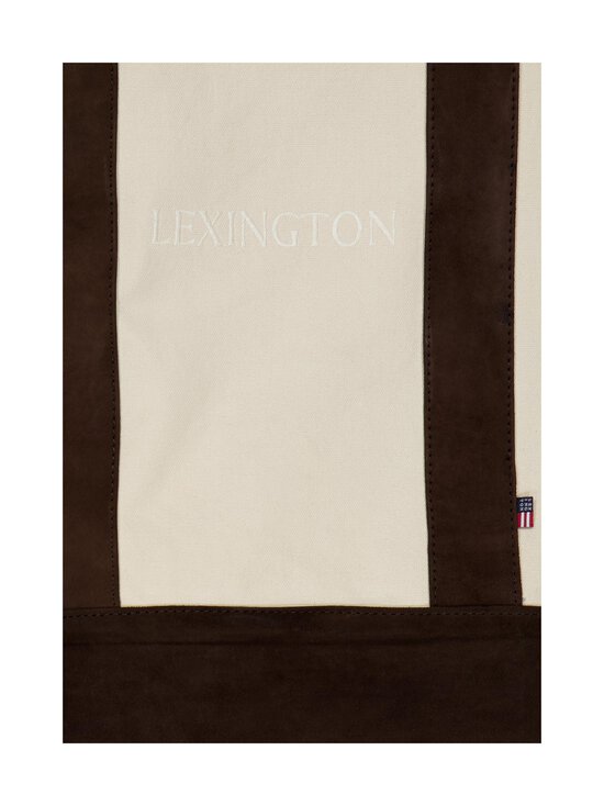 Lexington - Contrast Suede Canvas Shopper -laukku - 246 DARK BROWN | Stockmann - photo 3