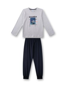 Sanetta - Shark -pyjamapaita ja pyjamahousut - 1646 HELLGRAU MELANGE | Stockmann