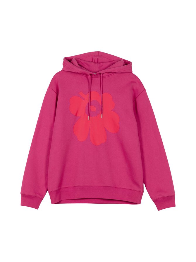 Fuchsia Red Hoodie