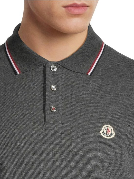 Moncler - Logo-pikeepaita - 989 DARK GREY | Stockmann - photo 4