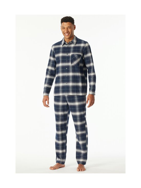 Schiesser - Long Flannel Check -pyjama - 804 NIGHTBLUE - photo 4 Schiesser - Long Flannel Check -pyjama - 804 NIGHTBLUE | Stockmann - photo 4