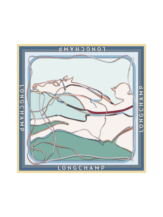 Longchamp - Soie-silkkihuivi 90 x 90 cm - 410 MINT | Stockmann - photo 1