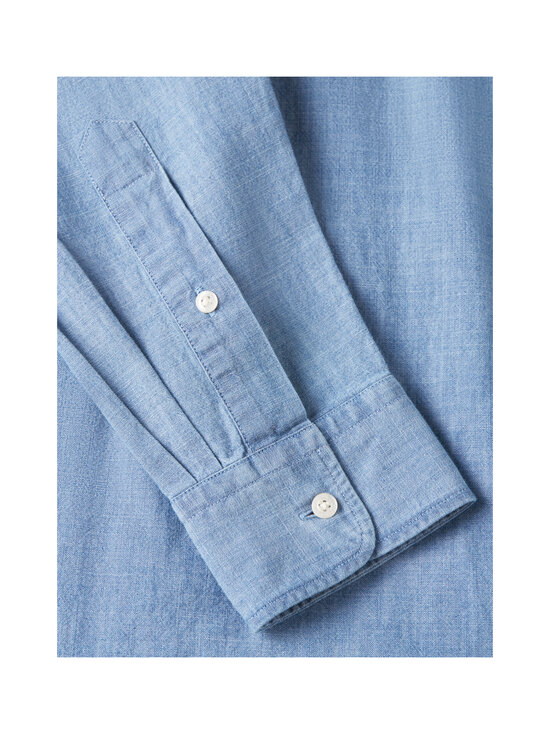 Tommy Hilfiger - Triiksärk Chambray Pocket Regular Fit - 0G0 MEDIUM BLUE CHAMBRAY | Stockmann - photo 5