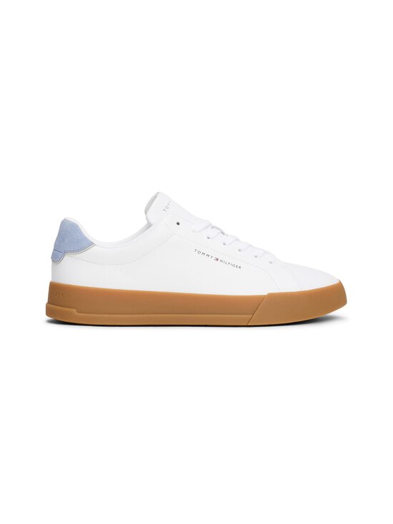 Tommy Hilfiger - Court Leather Detail Ess sporta apavi - 05O WHITE/BRISKBLUE - photo 1 Tommy Hilfiger - Court Leather Detail Ess sporta apavi - 05O WHITE/BRISKBLUE | Stockmann - photo 1