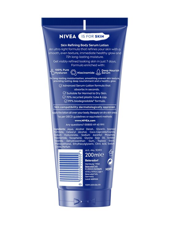NIVEA - Skin Refining Body Serum Lotion -seerumivartalovoide 200ml - NOCOL | Stockmann - photo 2