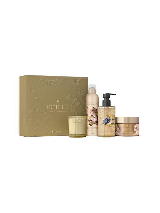Intuitia Limited Editions Large Gift Set -ihonhoitopakkaus ja tuoksukynttilä