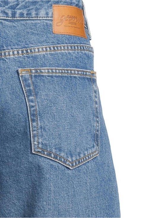 Ganni - Rigid Denim Lace Audri -farkut - 569 DARK BLUE VINTAGE | Stockmann - photo 6