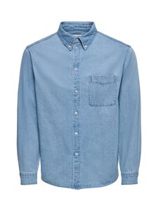 Only & Sons - OnsOrson Regular džinsa krekls - LIGHT BLUE DENIM | Stockmann