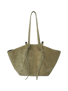YUZEFI - Mochi Suede Large -nahkalaukku - OLIVE | Stockmann