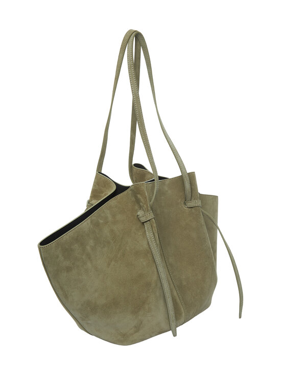 YUZEFI - Mochi Suede Large -nahkalaukku - OLIVE | Stockmann - photo 2