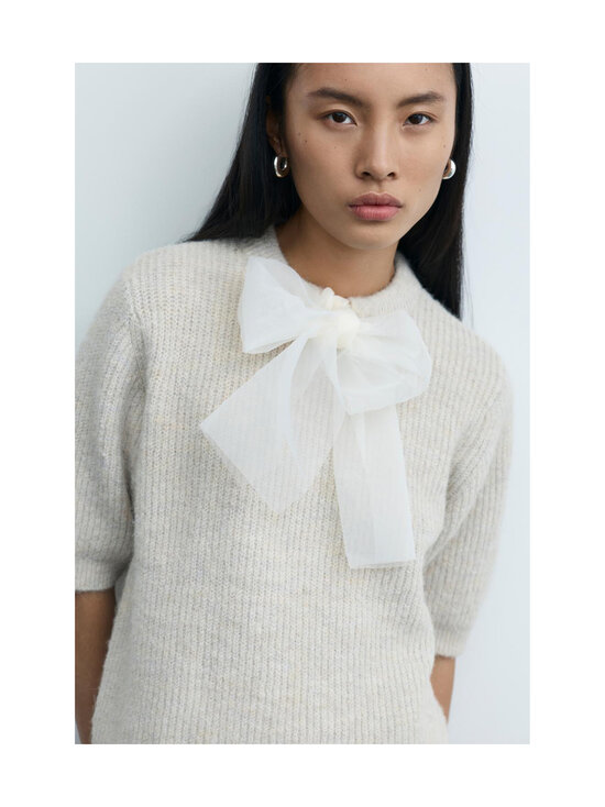 Vila - ViItza Bow -neule - SUPER LIGHT NATURAL MELAN DETAIL:DTM BOW | Stockmann - photo 3