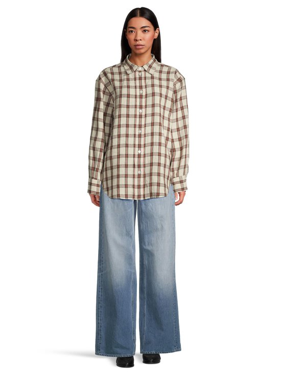 Róhe - Oversized-ruutupaita - 641_547 RED TABLE CHECK | Stockmann - photo 2