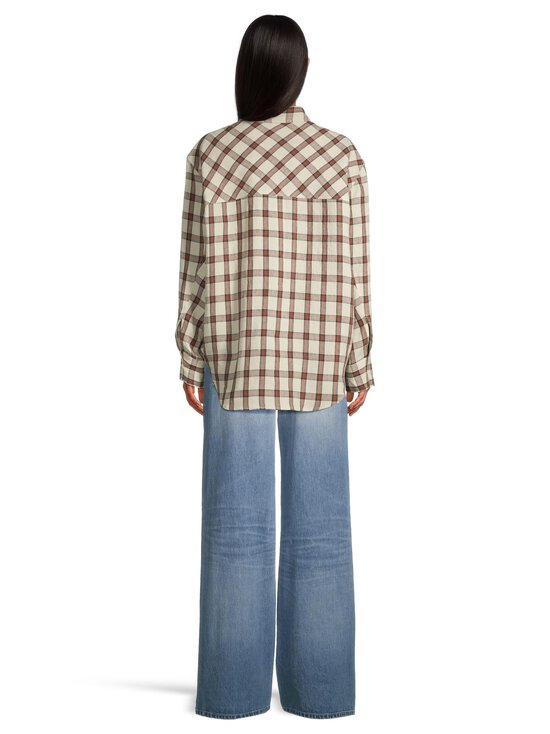 Róhe - Oversized-ruutupaita - 641_547 RED TABLE CHECK | Stockmann - photo 3