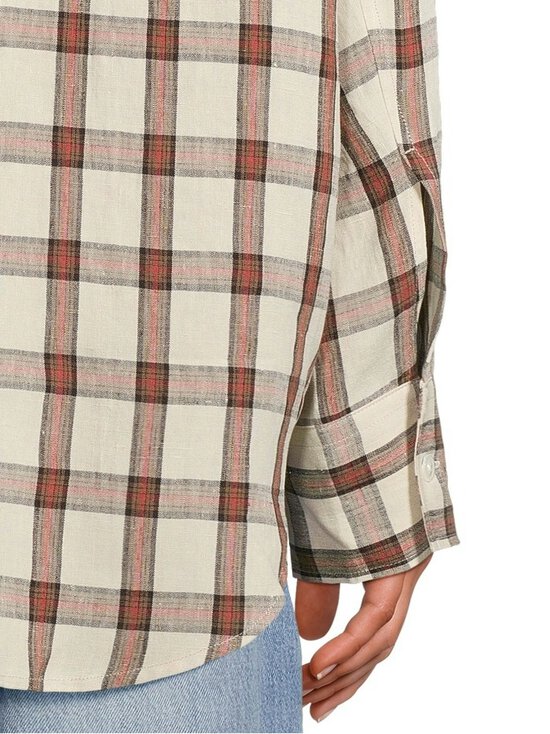 Róhe - Oversized-ruutupaita - 641_547 RED TABLE CHECK | Stockmann - photo 5