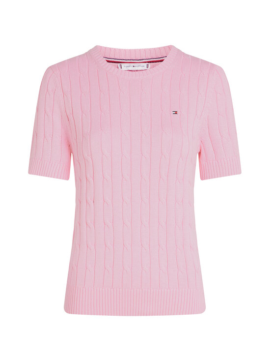 Tommy Hilfiger - Mini Cable adīts džemperis ar īsām piedurknēm - TOL CLASSIC PINK | Stockmann - photo 1