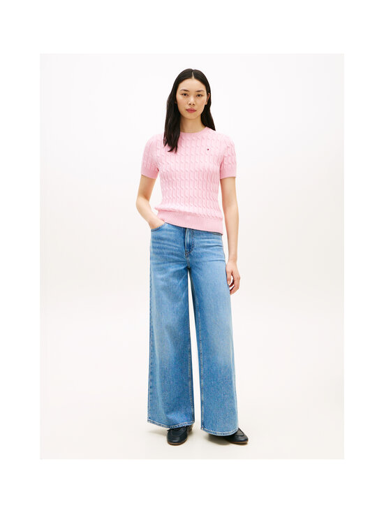 Tommy Hilfiger - Mini Cable adīts džemperis ar īsām piedurknēm - TOL CLASSIC PINK | Stockmann - photo 3