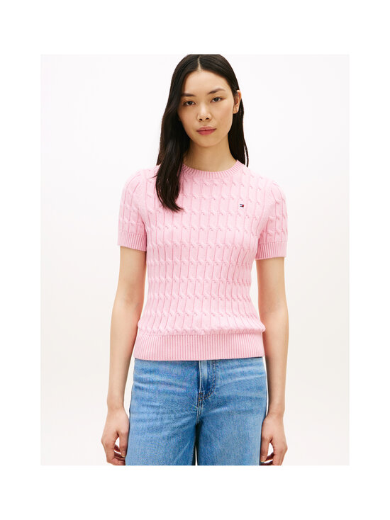 Tommy Hilfiger - Mini Cable adīts džemperis ar īsām piedurknēm - TOL CLASSIC PINK | Stockmann - photo 5