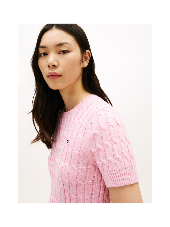 Tommy Hilfiger - Mini Cable adīts džemperis ar īsām piedurknēm - TOL CLASSIC PINK | Stockmann - photo 6