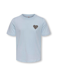 KIDS ONLY - KogRexi Statement Heart T-krekls - BALLAD BLUE PRINT:LEO HEART | Stockmann