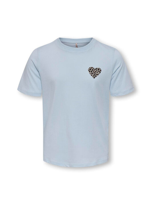 KIDS ONLY - KogRexi Statement Heart T-krekls - BALLAD BLUE PRINT:LEO HEART | Stockmann - photo 1
