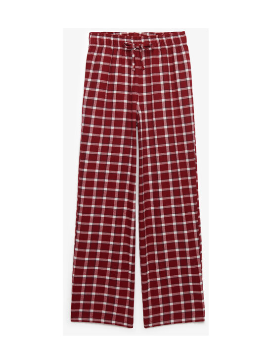Superdry - Püksid Cotton Check Elastic - KRV BURGUNDY CHECK | Stockmann - photo 1