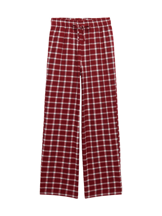Superdry - Püksid Cotton Check Elastic - KRV BURGUNDY CHECK | Stockmann - photo 3