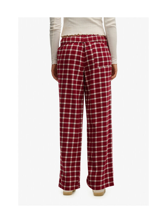 Superdry - Püksid Cotton Check Elastic - KRV BURGUNDY CHECK | Stockmann - photo 6
