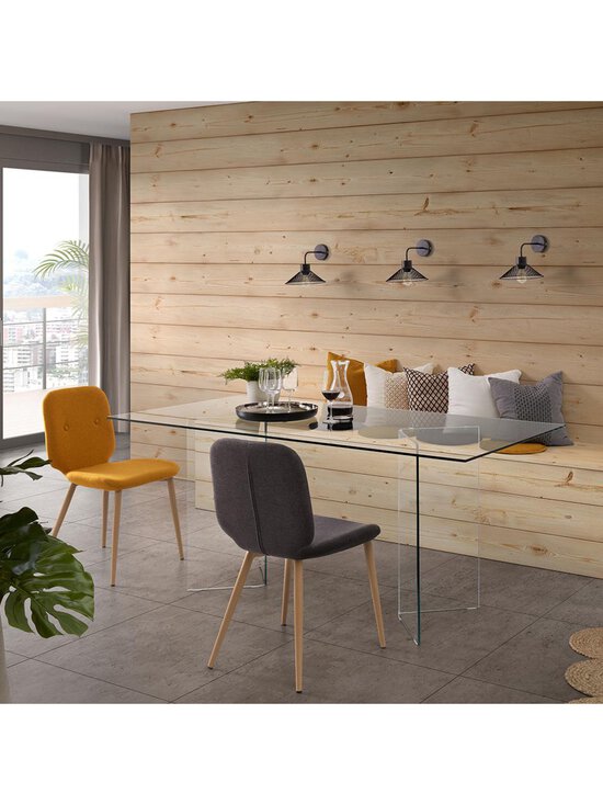 Kave Home - Burano-ruokapöytä kirkas lasi 180 x 90 cm - TRANSPR | Stockmann - photo 5