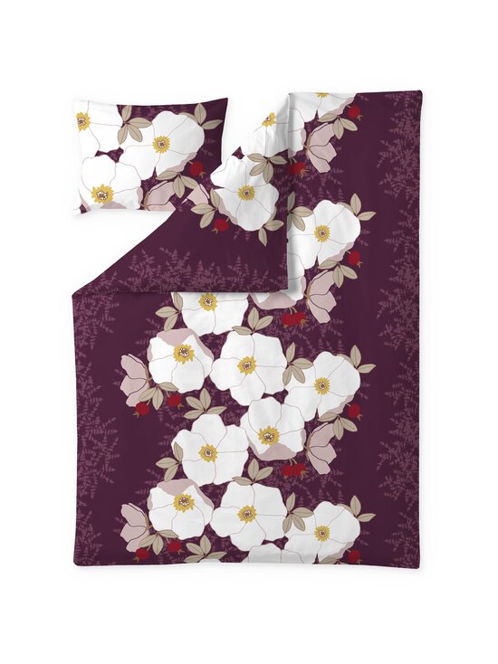 Finlayson - Rosa-satiinipussilakanasetti - PLUM | Stockmann - photo 1