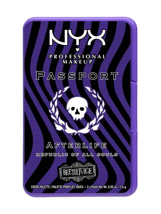 NYX Professional Makeup - Beetlejuice Afterlife Passport Cheek Palette -poskipunapaletti - NOCOL - photo 3 NYX Professional Makeup - Beetlejuice Afterlife Passport Cheek Palette -poskipunapaletti - NOCOL | Stockmann - photo 3