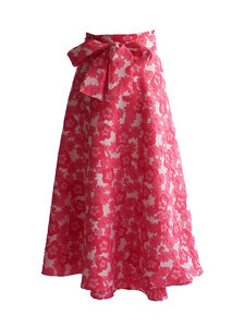 Lili Marleena - Flower jacquard -midihame - PINK | Stockmann