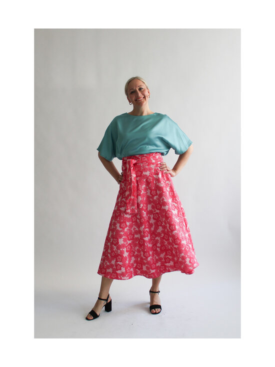 Lili Marleena - Flower jacquard -midihame - PINK | Stockmann - photo 2