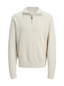 Jack & Jones - JprBla Milano Stitch Half Zip džemperis - CLOUD DANCER DETAIL:MELANGE | Stockmann