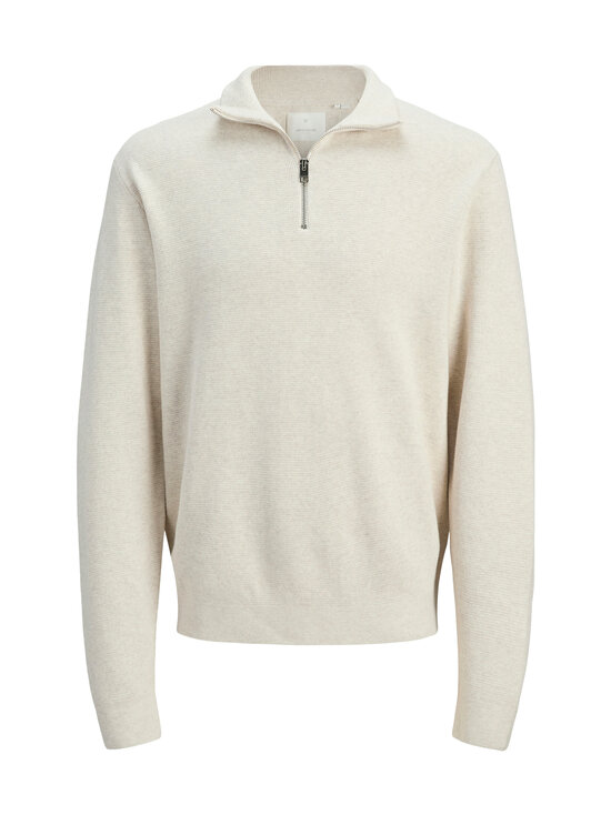 Jack & Jones - Kampsun JprBla Milano Stitch Half Zip - CLOUD DANCER DETAIL:MELANGE | Stockmann - photo 1