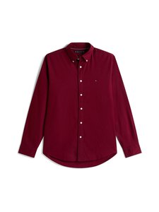 Tommy Hilfiger - Flex Flannel Solid Regular Fit -kauluspaita - VLP DEEP ROUGE | Stockmann