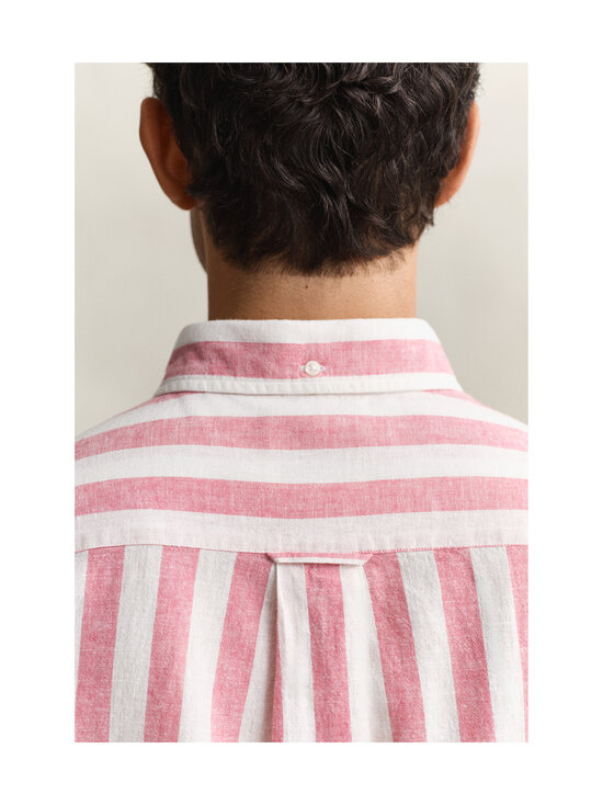 GANT - Regular Cotton Linen svītrains krekls - 622 ROSE PINK | Stockmann - photo 4
