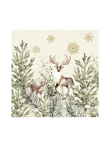 Duni - Elegant Deer -paperilautasliinat 20 kpl - CREAM | Stockmann