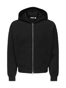 Only & Sons - OnsGoyle Boxy Scuba Zip džemperis ar kapuci - BLACK | Stockmann