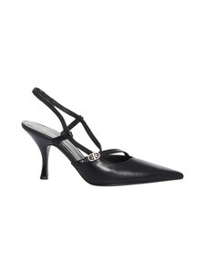 Tory Burch - Kontsakingad Double T Buckle Strap - PERFECT BLACK | Stockmann