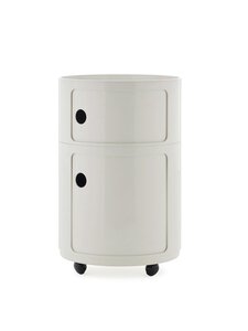 Kartell - Componibili Big -säilytyskaluste 2-osainen / pyörät valkoinen - WHITE | Stockmann