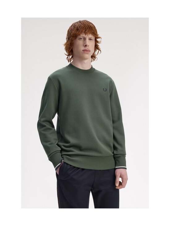Fred Perry - Collegepaita - 53A COURT GREEN / SNOW WHITE / NAVY | Stockmann - photo 6