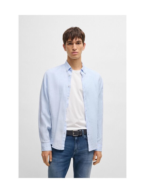 BOSS - Ronnie-nahkavyö - 401 DARK BLUE | Stockmann - photo 4