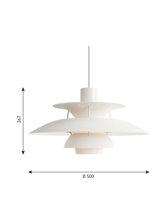 Louis Poulsen - PH 5 piekaramā lampa 500 x 267 mm - MONOCHROME WHITE - photo 2 Louis Poulsen - PH 5 piekaramā lampa 500 x 267 mm - MONOCHROME WHITE | Stockmann - photo 2